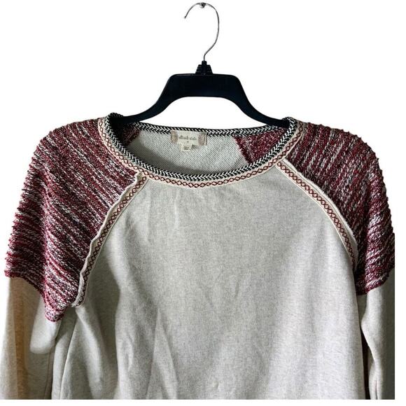 Altard State Shirt Womens Medium Long Sleeve Raglan Cut Crewneck Preppy Pullover - Picture 8 of 8